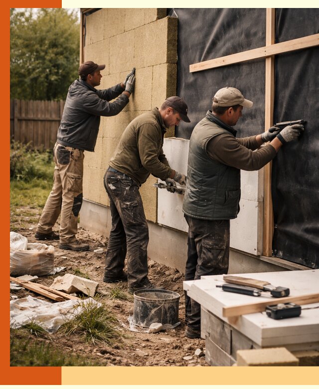 Утепление дачного дома под ключ в Азове