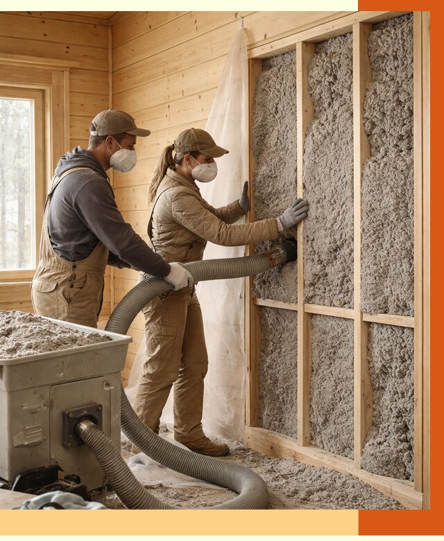 Утепление дачного дома эковатой в Азове от 1489 руб./м2 — комплексно, ТепломастерАзв