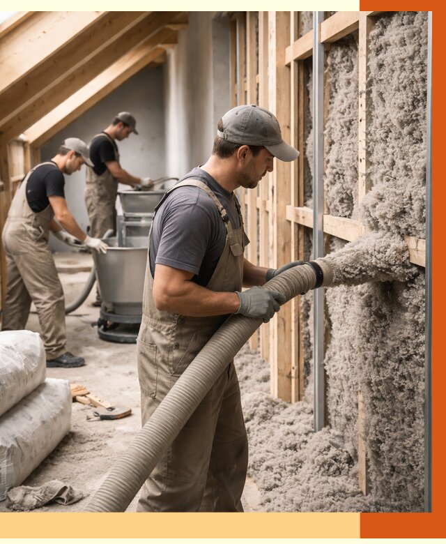 Утепление таунхауса эковатой в Азове от 2259 руб./м² — монтаж и задувка | ТепломастерАзв