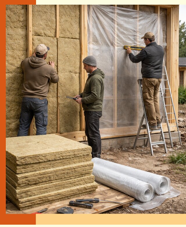 Утепление каркасного дома в Азове под ключ с гарантией качества