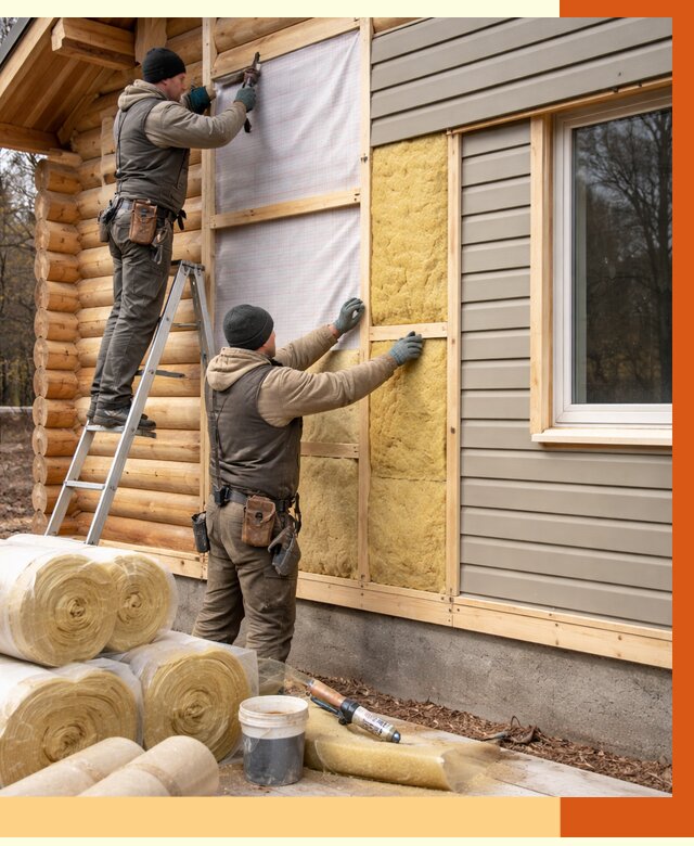 Утепление деревянного дома в Азове от 6367 руб./м2 — заказать работы | ТепломастерАзв