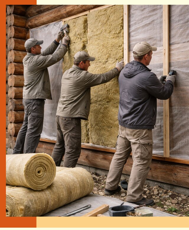 Утепление деревянного дома в Азове эффективными технологиями