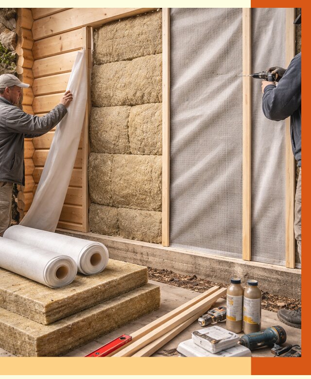 Утепление дома из минибруса в Азове от 4621 руб/м2 — заказать профессионально | ТепломастерАзв