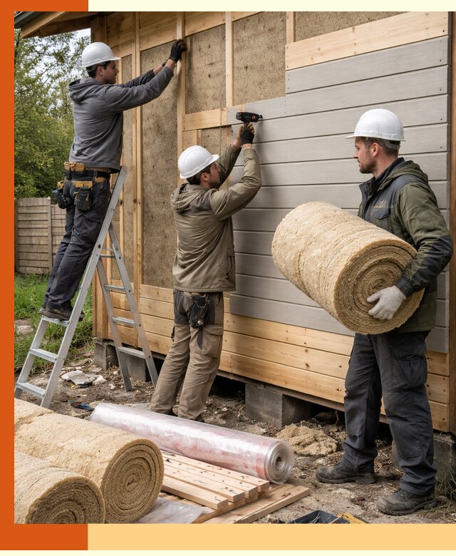 Утепление бани снаружи в Азове профессионально и надежно