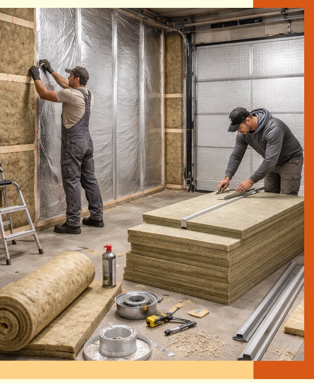 Утепление гаража в Азове от 4621 руб/м2 — комплексное утепление ворот и стен | ТепломастерАзв