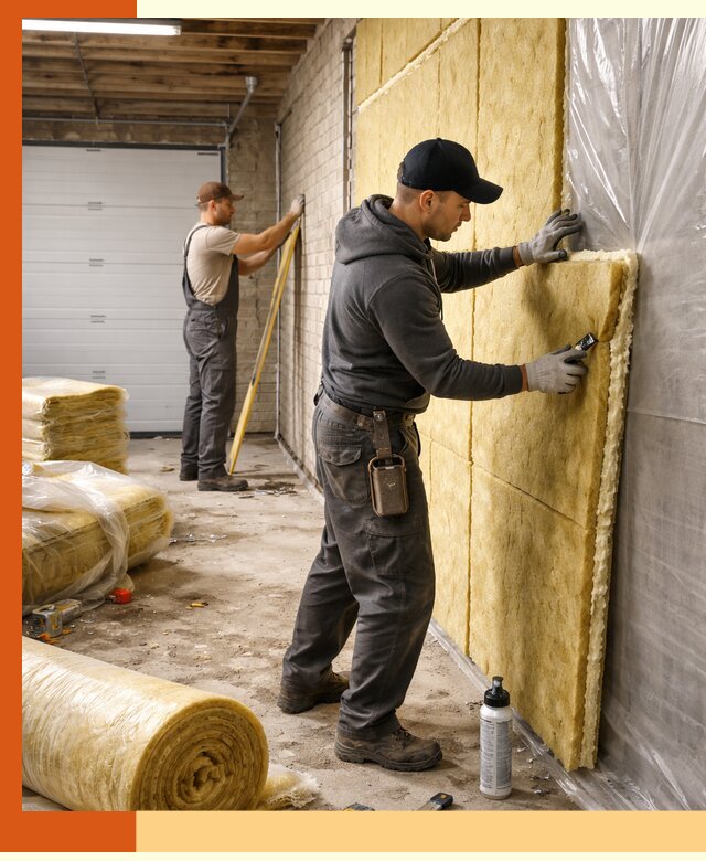 Утепление гаража под ключ в Азове — все виды теплоизоляции