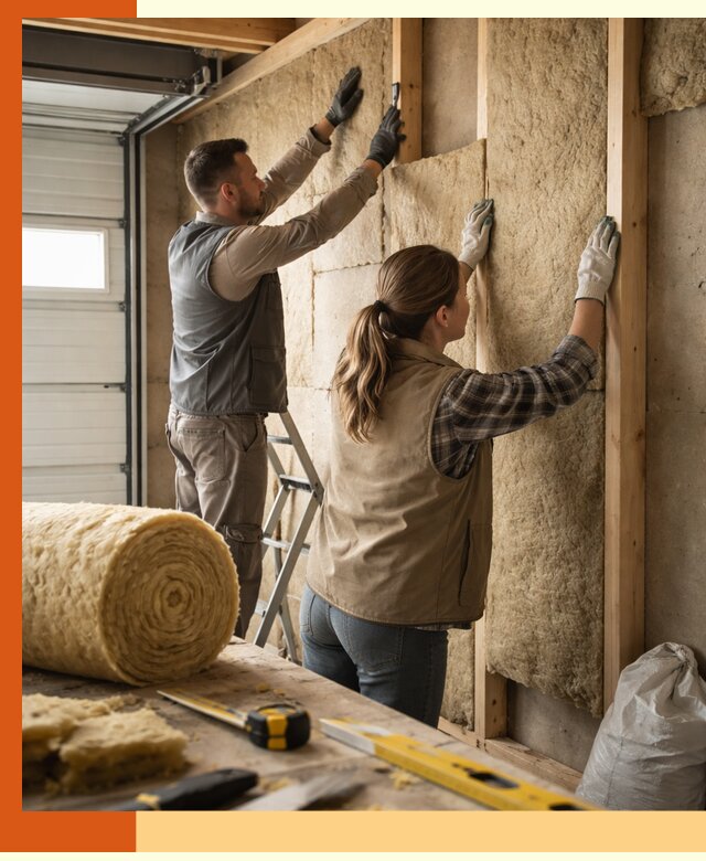 Утепление гаража изнутри в Азове: быстро и надежно