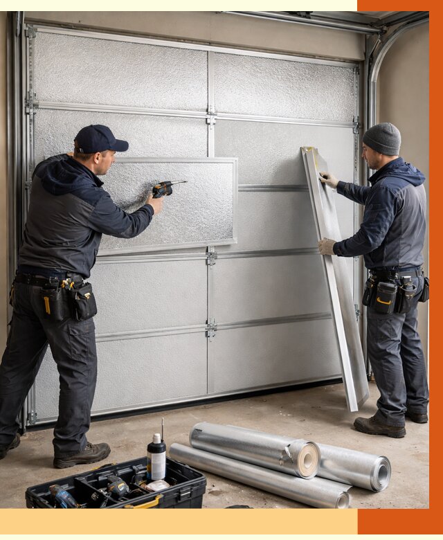 Утепление гаражных ворот в Азове от 8061 руб/м2 — надежно и быстро | ТепломастерАзв