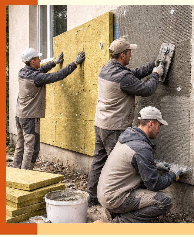 Утепление фасада под штукатурку в Азове — энергоэффективная технология