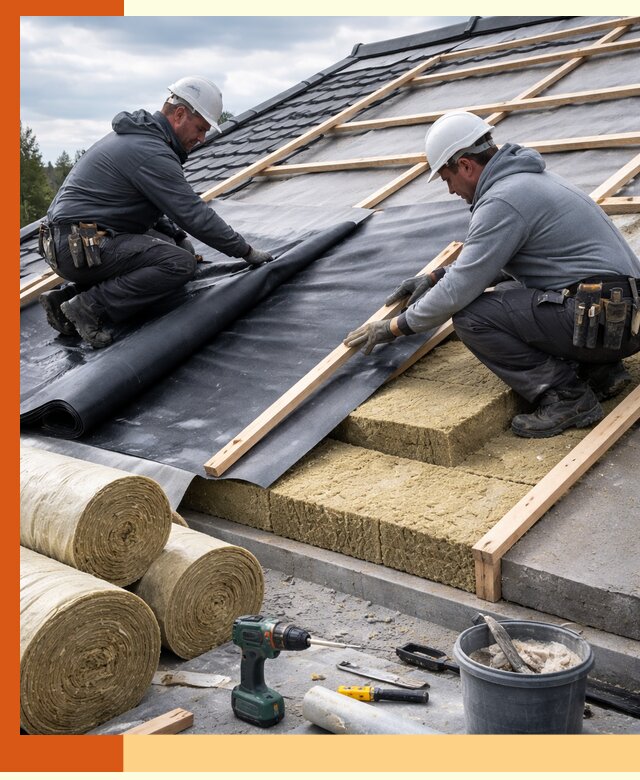Утепление крыши снаружи в Азове: профессиональная теплоизоляция