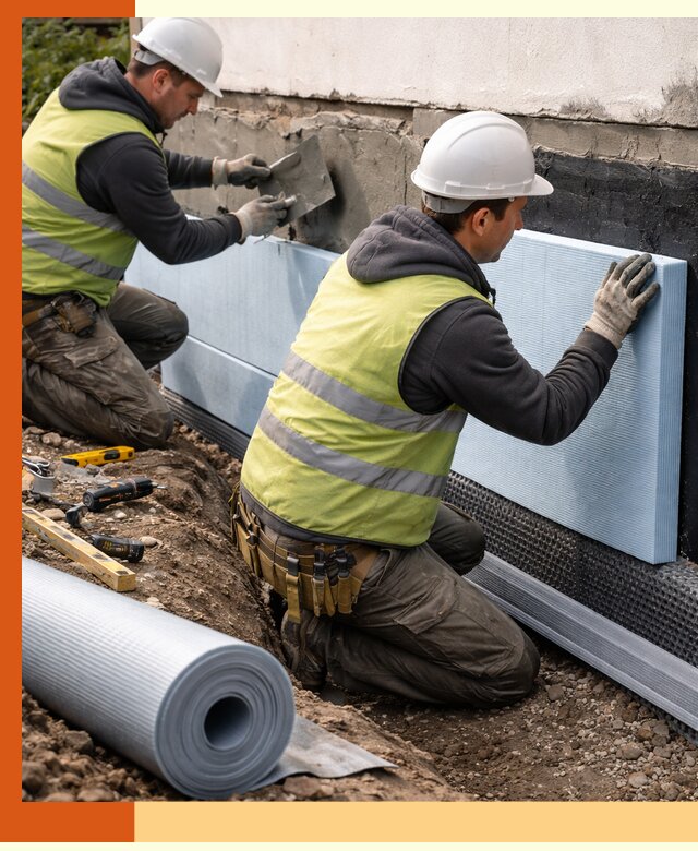 Утепление фундамента снаружи в Азове — профессиональная теплоизоляция