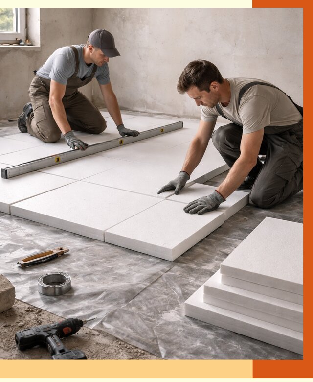 Утепление бетонного пола в Азове от 2567 руб/м2 — монтаж и цена | ТепломастерАзв