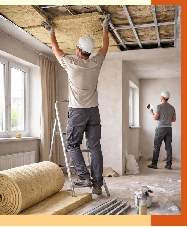 Утепление потолка в частном доме в Азове от 976 руб./м² — работы под ключ | ТепломастерАзв