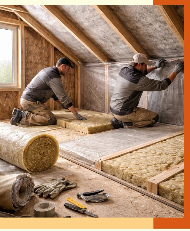 Утепление чердака в Азове от 7702 руб/м² — теплоизоляция и комплексное утепление под ключ | ТепломастерАзв