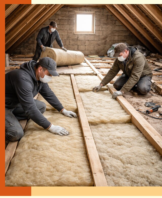 Утепление чердака в Азове — профессиональная теплоизоляция кровли