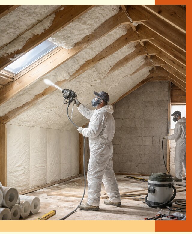 Утепление мансарды ППУ в Азове от 2824 руб./м² — заказать под ключ | ТепломастерАзв