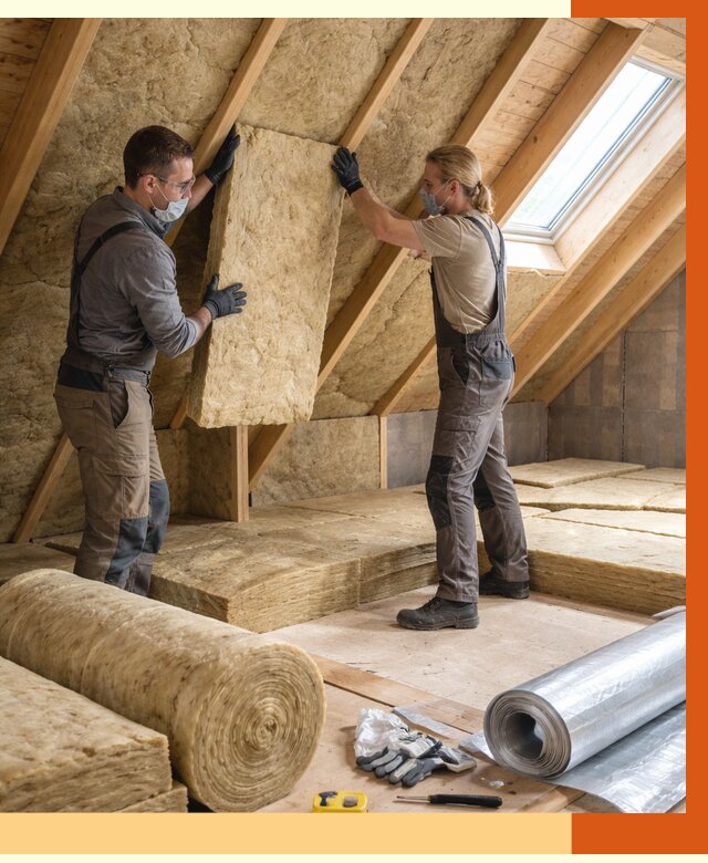 Утепление мансарды минватой в Азове от 4313 руб./м2 — монтаж и пароизоляция | ТепломастерАзв