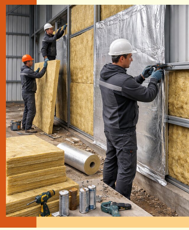 Утепление металлического ангара профессионально в Азове