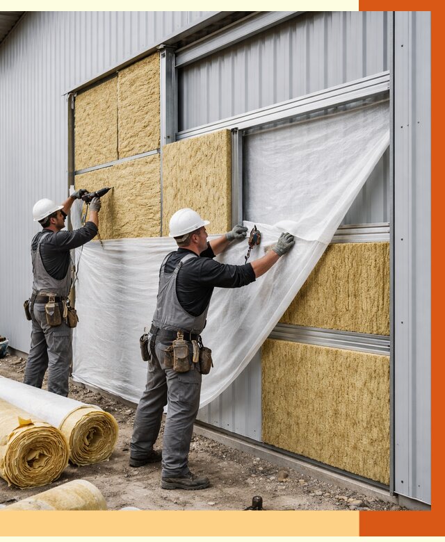 Утепление металлического склада в Азове от 4621 руб/м2 — комплексное утепление под ключ | ТепломастерАзв