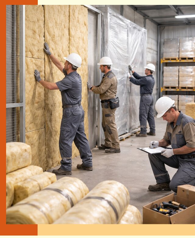 Утепление склада готовой продукции в Азове качественно и быстро