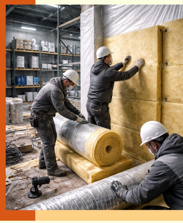 Утепление склада химсырья в Азове: безопасная и эффективная изоляция