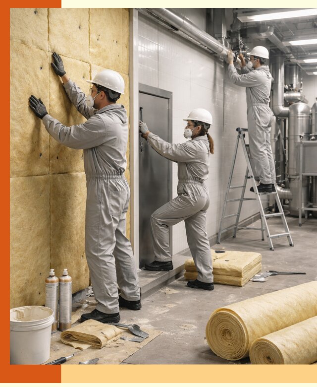 Утепление пищевого цеха под ключ в Азове