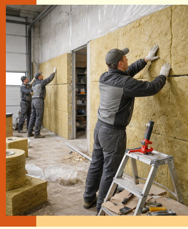 Утепление автосервиса и мастерских в Азове качественно и надёжно