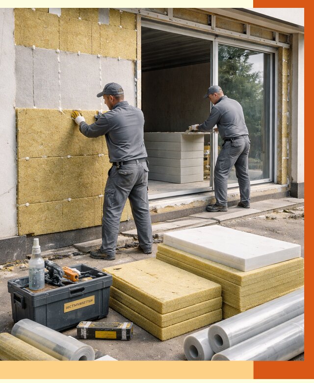 Утепление торгового павильона в Азове от 14890 руб./м² под ключ | ТепломастерАзв