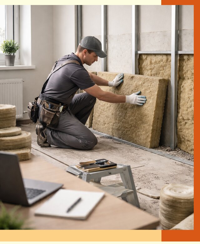 Утепление офиса в Азове от 4621 руб/м2 — комплексное утепление офиса под ключ | ТепломастерАзв