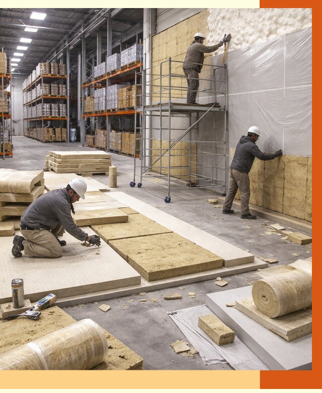 Утепление складского терминала в Азове от 7702 руб./м² под ключ | ТепломастерАзв