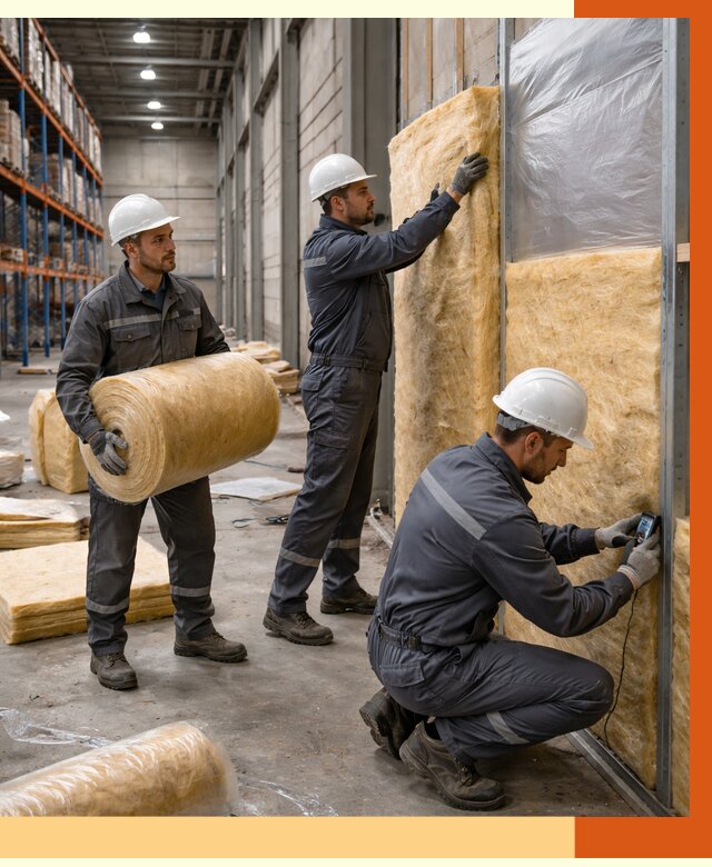 Утепление логистического центра в Азове от 4621 руб/м² под ключ | ТепломастерАзв