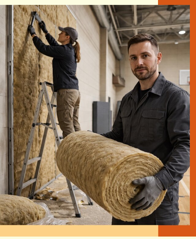 Утепление спортзала в Азове от 7702 руб/м2 — комплексное утепление под ключ | ТепломастерАзв