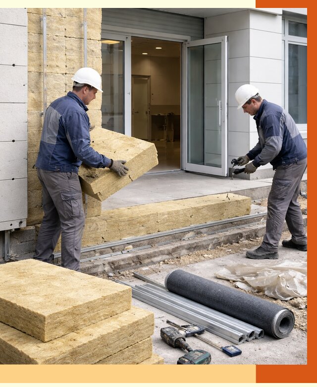 Утепление медицинского центра в Азове под ключ от 12836 руб./м² | ТепломастерАзв