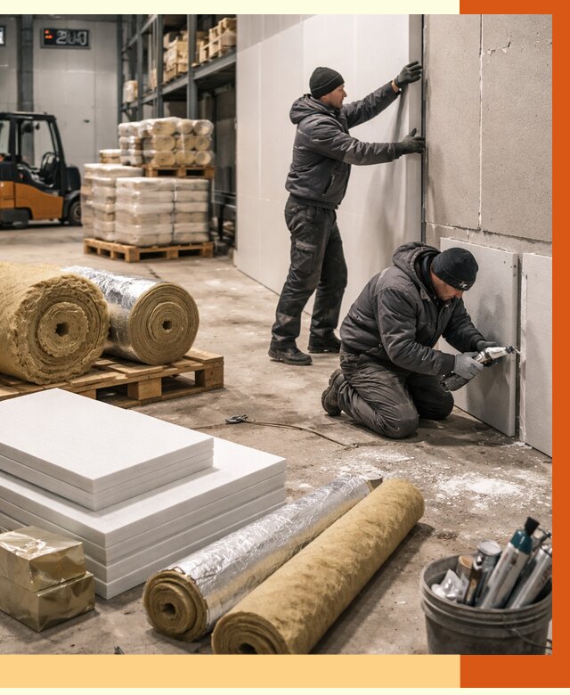 Утепление холодного склада в Азове от 8729 руб/м2 — комплексное под ключ | ТепломастерАзв