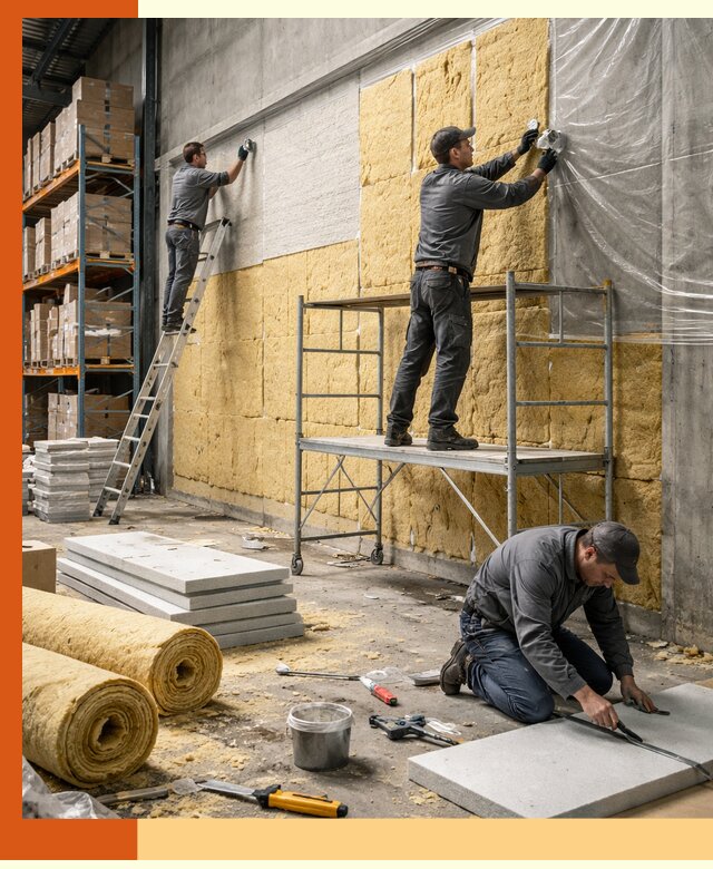 Утепление холодного склада под ключ в Азове