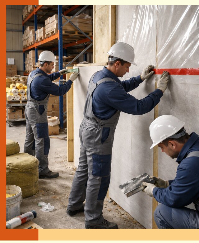 Утепление теплого склада под ключ в Азове