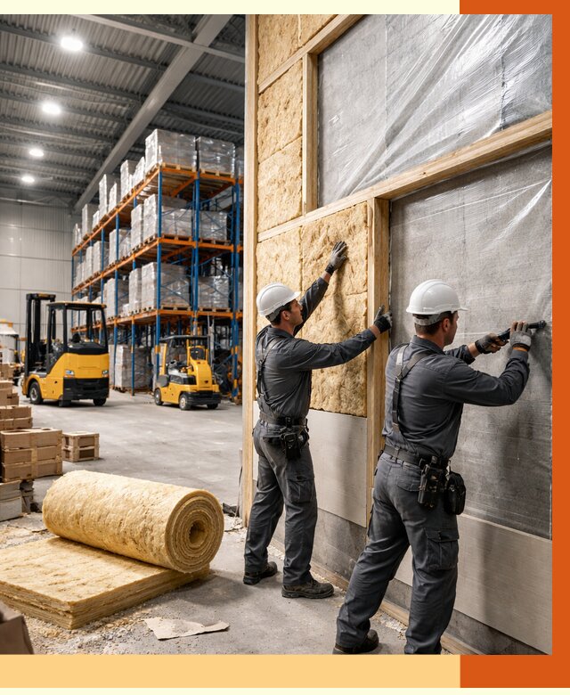 Утепление склада с техникой в Азове от 4313 руб./м2 — комплексно под ключ | ТепломастерАзв