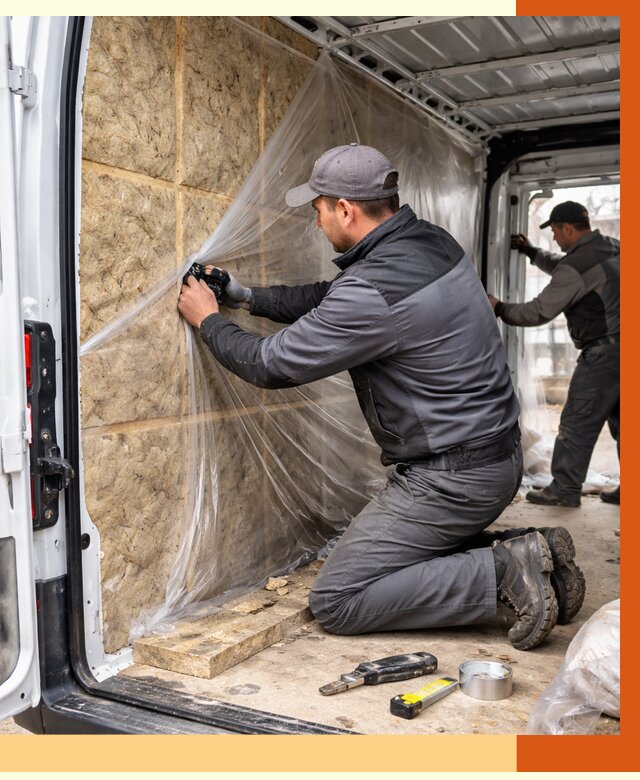 Утепление фургона в Азове от 16944 руб/м2 — утепление фургона ППУ и кузова | ТепломастерАзв