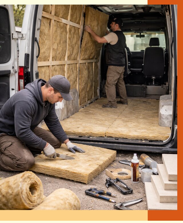 Утепление кемпера в Азове под ключ от 12323 руб. — профессионально | ТепломастерАзв