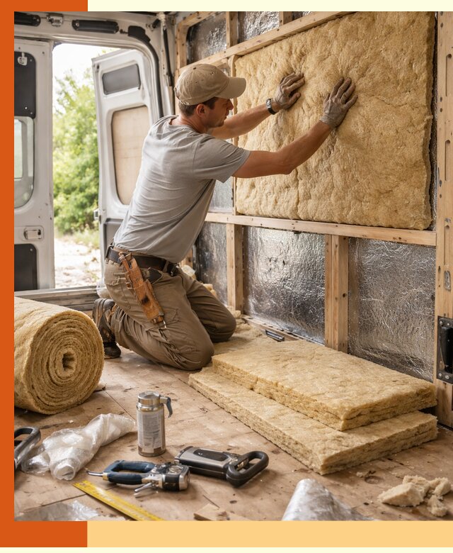 Утепление кемпера под ключ в Азове с гарантией качества