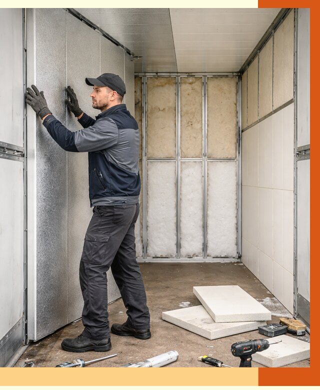 Утепление холодильного кузова в Азове от 13863 руб. под ключ | ТепломастерАзв