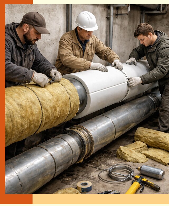 Утепление трубопровода в Азове с гарантией энергоэффективности