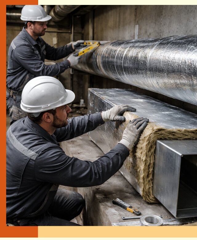 Профессиональное утепление воздуховодов и теплоизоляция в Азове