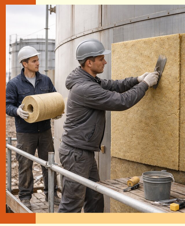 Профессиональное утепление резервуара и теплоизоляция в Азове
