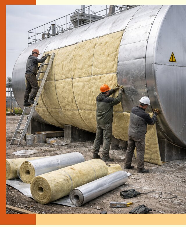 Утепление резервуаров с топливом в Азове надежно и экономично