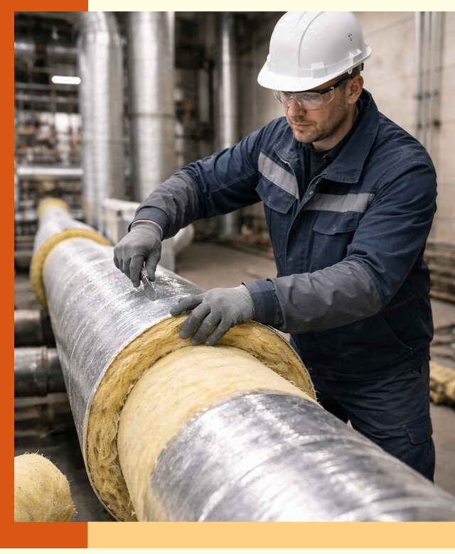 Утепление технологического оборудования и заводских установок в Азове