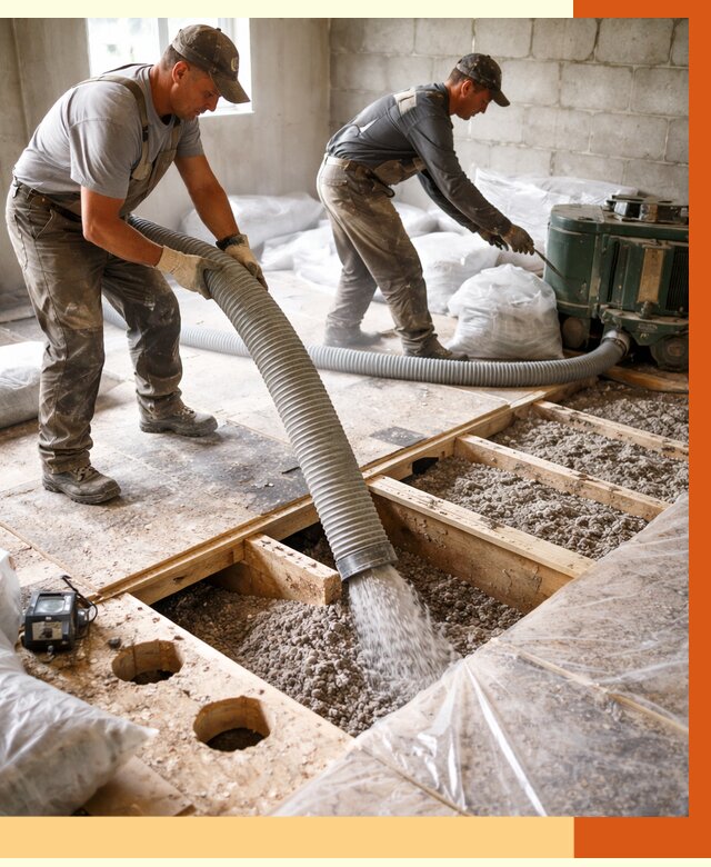 Заполнение пустот перекрытий в Азове от 4621 руб. под ключ | ТепломастерАзв