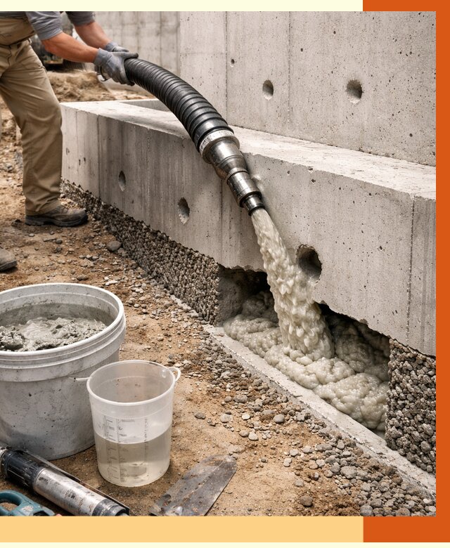 Заполнение полостей фундамента в Азове от 6983 руб. под ключ | ТепломастерАзв