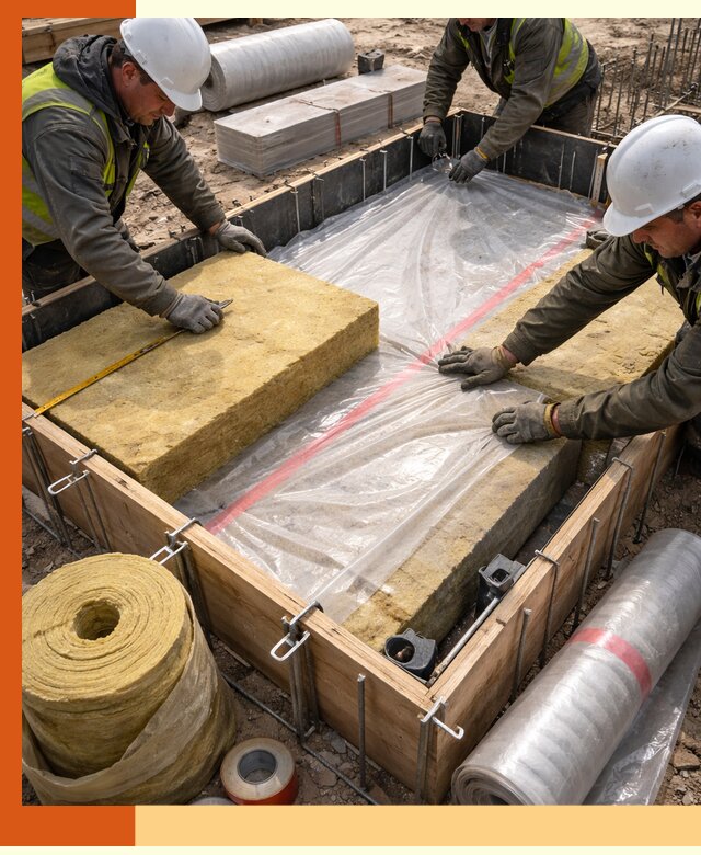 Теплоизоляция опалубки для строительства в Азове