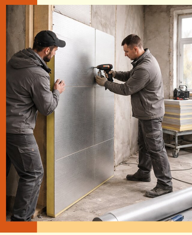 Утепление PIR панелями домов и зданий в Азове